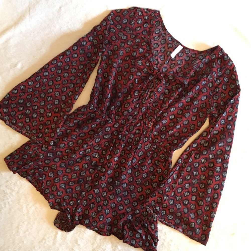 Adorable Xhilaration Boho Patterned Romper